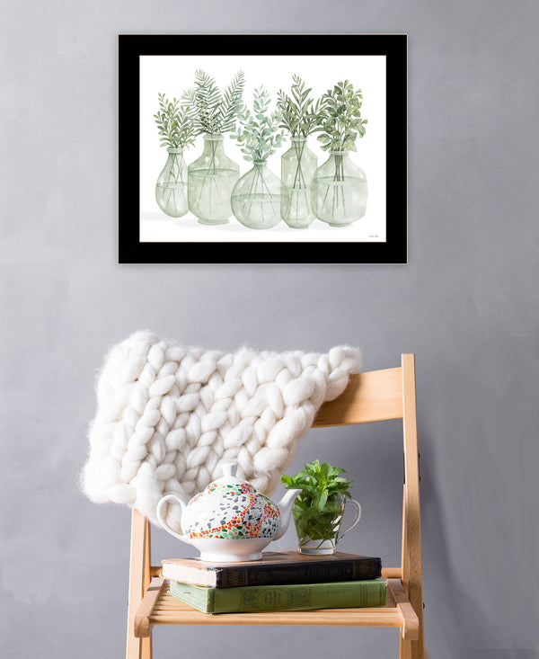 Homeroots Simply Sage Framed Wall Art Print - Stylish Rustic Decor To Enhance Your Home's Aesthetic Charm Black Wood 529761