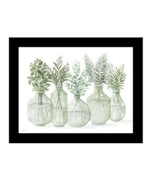 Homeroots Simply Sage Framed Wall Art Print - Stylish Rustic Decor To Enhance Your Home's Aesthetic Charm Black Wood 529761