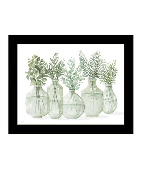 Homeroots Simply Sage Framed Wall Art Print - Stylish Rustic Decor To Enhance Your Home's Aesthetic Charm Black Wood 529761