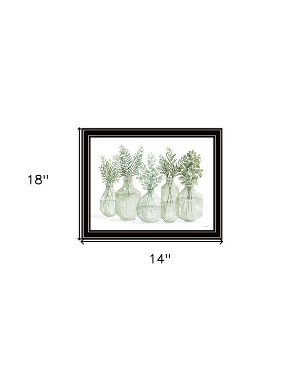 Homeroots Simply Sage Framed Wall Art Print - Stylish Rustic Decor To Enhance Your Home's Aesthetic Charm Black And Gold Wood 529762