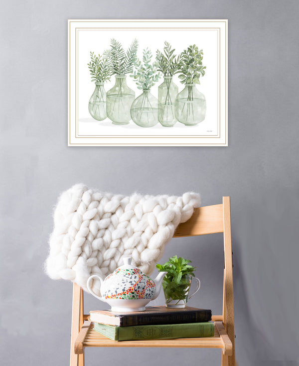 Homeroots Simply Sage Framed Wall Art Print - Stylish Rustic Decor To Enhance Your Home's Aesthetic Charm White Wood 529763