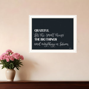 Homeroots Grateful Framed Print Wall Art - Rustic Home Decor For Modern Farmhouse Style And Focal Points White Wood 529806