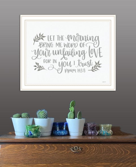 Homeroots Your Unfailing Love Wall Art Print - Rustic Wooden Framed Decor For Modern Farmhouse Style White Wood 529808
