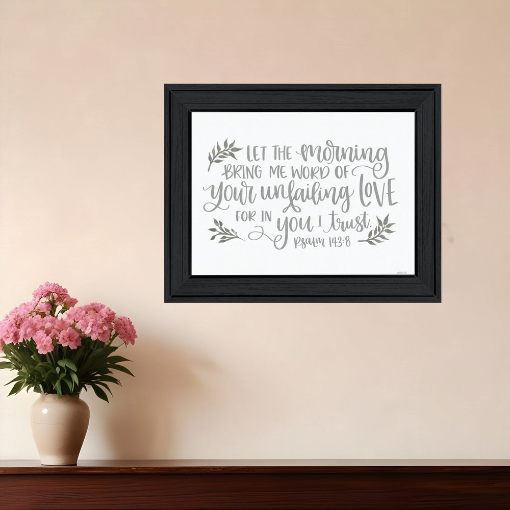 Homeroots Your Unfailing Love Black Framed Print - Rustic Wall Art For Modern Farmhouse Home Décor 15x19"  Wood 529809