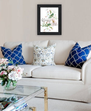 Homeroots Everything Bloom Black Framed Print Wall Art - Rustic Modern Decor For Stylish Home Accents  Wood 529818