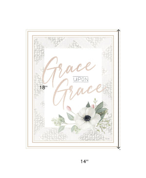 Homeroots Grace Upon Grace Rustic Framed Wall Art - Stylish Farmhouse Decor For Modern Home Spaces White Wood 529835