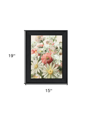 Homeroots Summer Wildflowers Black Framed Print Wall Art - Rustic Home Decor For A Stylish Focal Point  Wood 529862