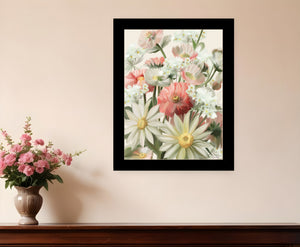 Homeroots Summer Wildflowers For You Framed Wall Art - Trendy Rustic Decor To Revitalize Your Space Black Wood 529863