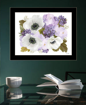 Homeroots Lilacs Black Framed Print Wall Art - Rustic Floral Decor For Modern Farmhouse Style Spaces  Wood 529866