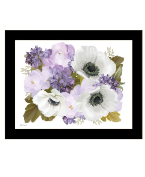 Homeroots Lilacs Black Framed Print Wall Art - Rustic Floral Decor For Modern Farmhouse Style Spaces  Wood 529866