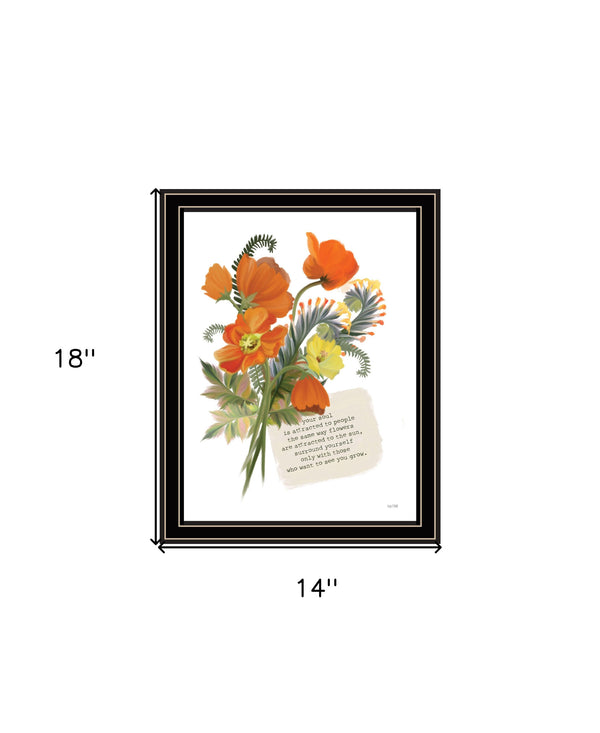 Homeroots See You Grow Black Framed Print Wall Art - Rustic Modern Decor For Vibrant Home Styling & Charm  Wood 529894