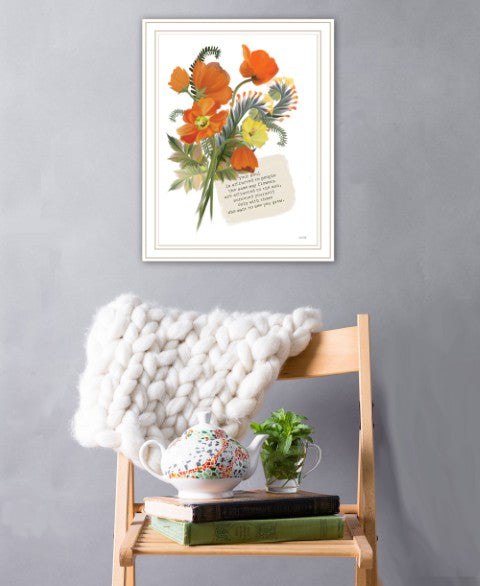 Homeroots See You Grow Framed Print Wall Art - Rustic Modern Decor For Stylish Home Accents And Focal Points White Wood 529895