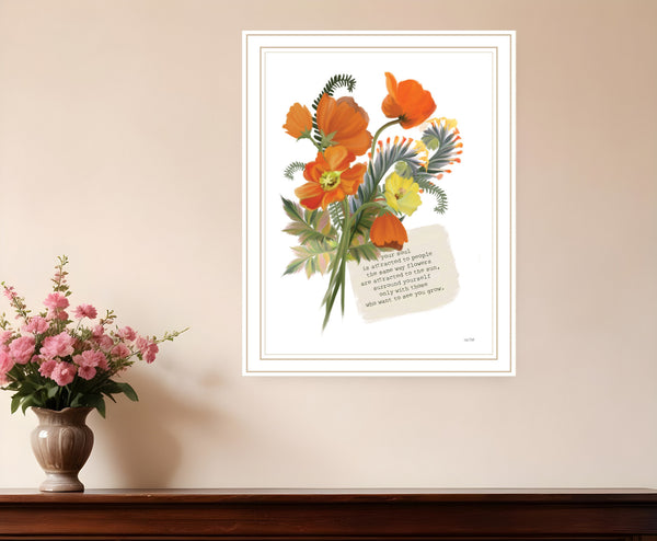 Homeroots See You Grow Framed Print Wall Art - Rustic Modern Decor For Stylish Home Accents And Focal Points White Wood 529895