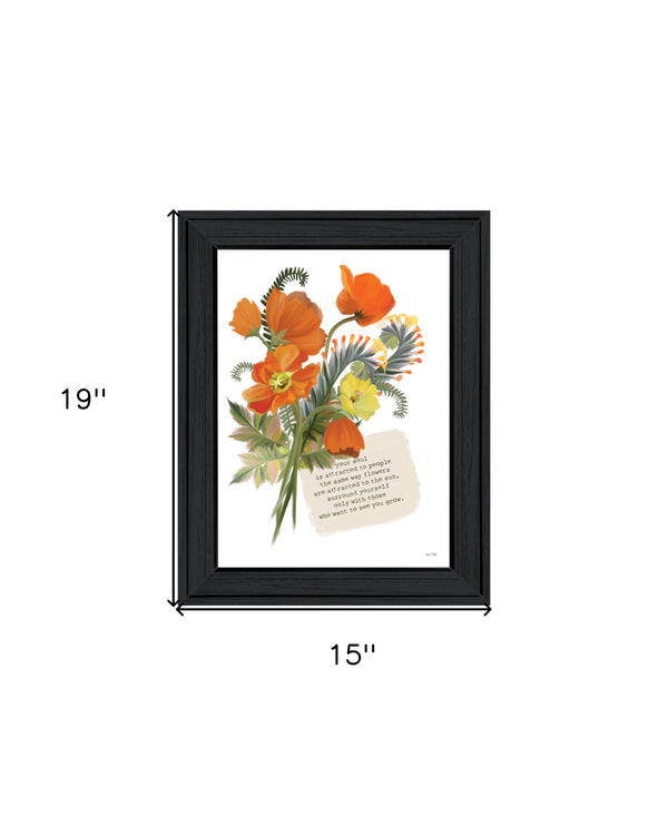 Homeroots See You Grow Framed Print Wall Art - Rustic Modern Decor For Stylish Home Accents And Focal Points Charcoal Wood 529896