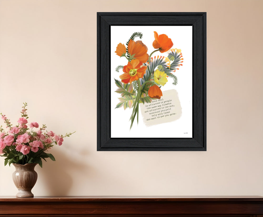 Homeroots See You Grow Framed Print Wall Art - Rustic Modern Decor For Stylish Home Accents And Focal Points Charcoal Wood 529896