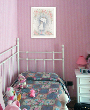 Homeroots Georgia In The Rain Framed Print - Rustic Wall Art For Modern Farmhouse Decor, 18"X14" White Wood 529907