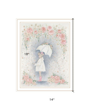 Homeroots Georgia In The Rain Framed Print - Rustic Wall Art For Modern Farmhouse Decor, 18"X14" White Wood 529907