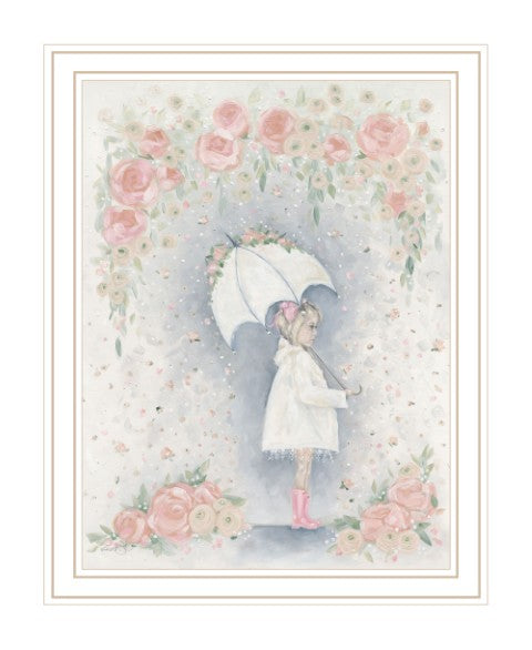 Homeroots Georgia In The Rain Framed Print - Rustic Wall Art For Modern Farmhouse Decor, 18"X14" White Wood 529907