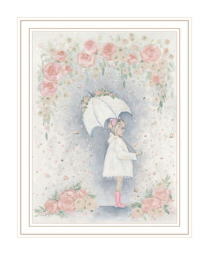 Homeroots Georgia In The Rain Framed Print - Rustic Wall Art For Modern Farmhouse Decor, 18"X14" White Wood 529907