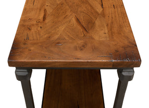 Sarreid Huntsman Console - Elegant Fruitwood & Gunmetal Finish With Durable Cast Iron And Acacia Wood Top Brown  52991