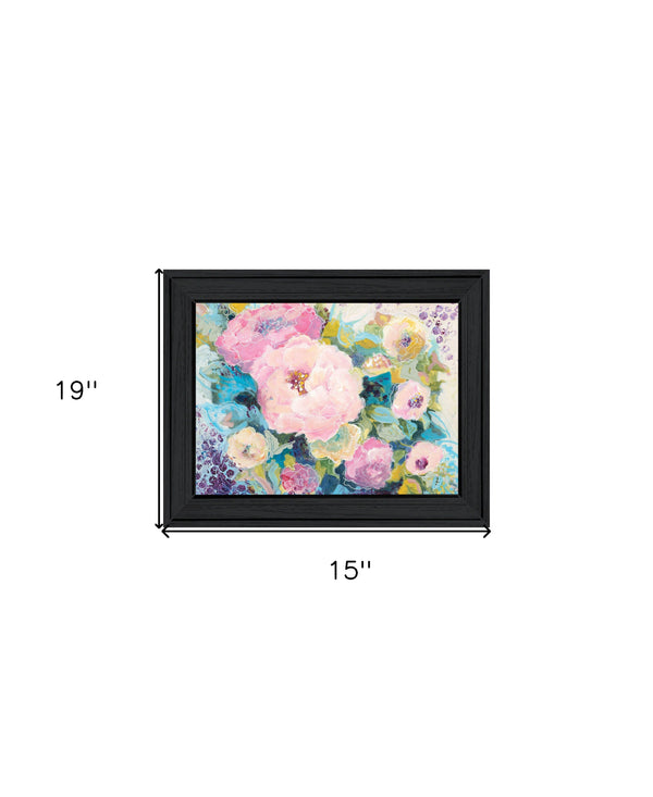 Homeroots Fresh Florals Black Framed Print Wall Art - Rustic Farmhouse Decor To Elevate Your Space Stylishly  Wood 529924