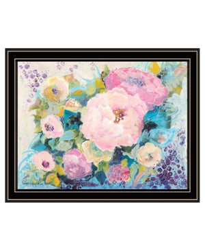 Homeroots Fresh Florals Framed Print Wall Art - Stylish Rustic Decor To Brighten Your Home And Enhance Walls Black And Gold Wood 529926