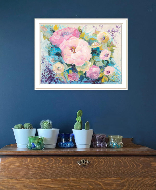 Homeroots Fresh Florals Framed Print Wall Art - Stylish Rustic Decor To Brighten Your Home And Enhance Walls White Wood 529927