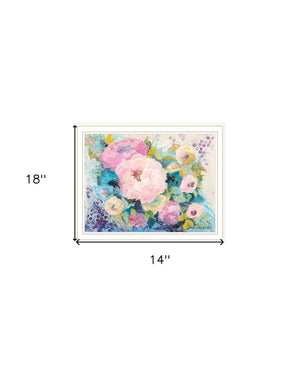 Homeroots Fresh Florals Framed Print Wall Art - Stylish Rustic Decor To Brighten Your Home And Enhance Walls White Wood 529927