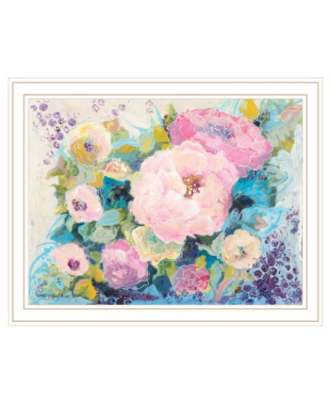 Homeroots Fresh Florals Framed Print Wall Art - Stylish Rustic Decor To Brighten Your Home And Enhance Walls White Wood 529927