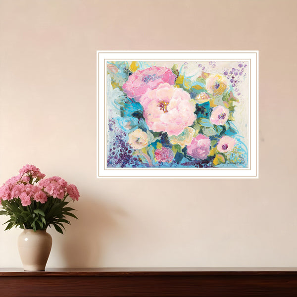 Homeroots Fresh Florals Framed Print Wall Art - Stylish Rustic Decor To Brighten Your Home And Enhance Walls White Wood 529927