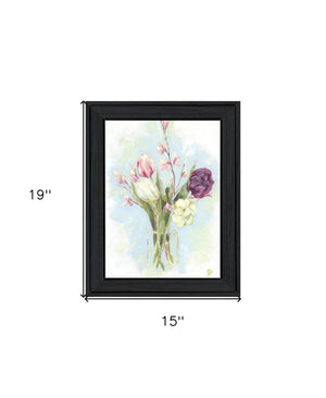 Homeroots Flower Farm Bouquet Black Framed Print Wall Art - Rustic & Modern Decor For Charming Spaces  Wood 529928