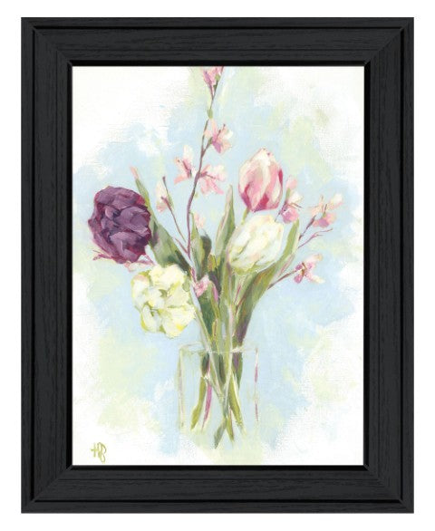 Homeroots Flower Farm Bouquet Black Framed Print Wall Art - Rustic & Modern Decor For Charming Spaces  Wood 529928