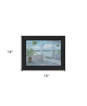 Homeroots Coastal Black Framed Print Wall Art - Trendy Rustic Decor To Elevate Your Home’S Aesthetic Charm  Wood 529932
