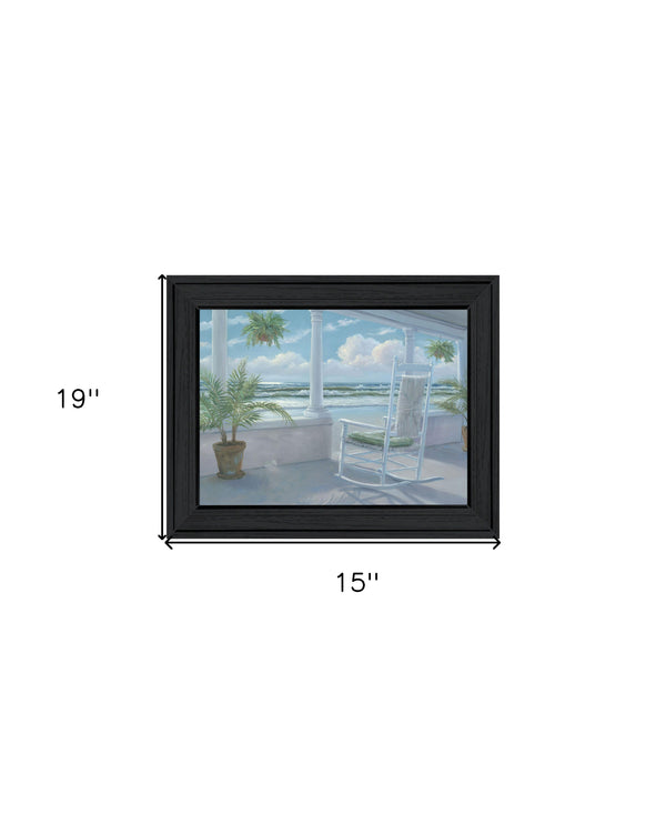 Homeroots Coastal Black Framed Print Wall Art - Trendy Rustic Decor To Elevate Your Home’S Aesthetic Charm  Wood 529932