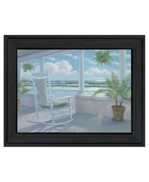 Homeroots Coastal Black Framed Print Wall Art - Trendy Rustic Decor To Elevate Your Home’S Aesthetic Charm  Wood 529932