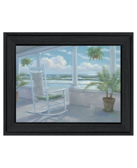 Homeroots Coastal Black Framed Print Wall Art - Trendy Rustic Decor To Elevate Your Home’S Aesthetic Charm  Wood 529932