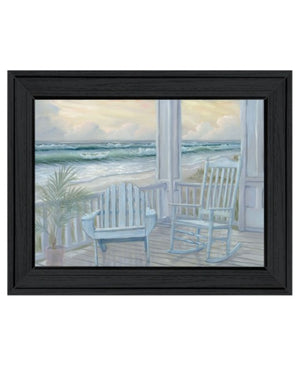 Homeroots Coastal Black Framed Print Wall Art - Trendy Rustic Decor To Elevate Your Home’S Aesthetic Charm  Wood 529936