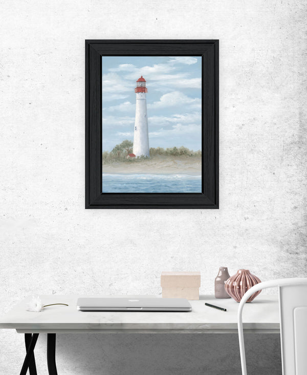 Homeroots Cape May Light Black Framed Print Wall Art - Rustic Farmhouse Decor For Stylish Interior Spaces  Wood 529952