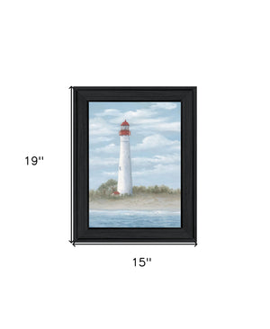 Homeroots Cape May Light Black Framed Print Wall Art - Rustic Farmhouse Decor For Stylish Interior Spaces  Wood 529952