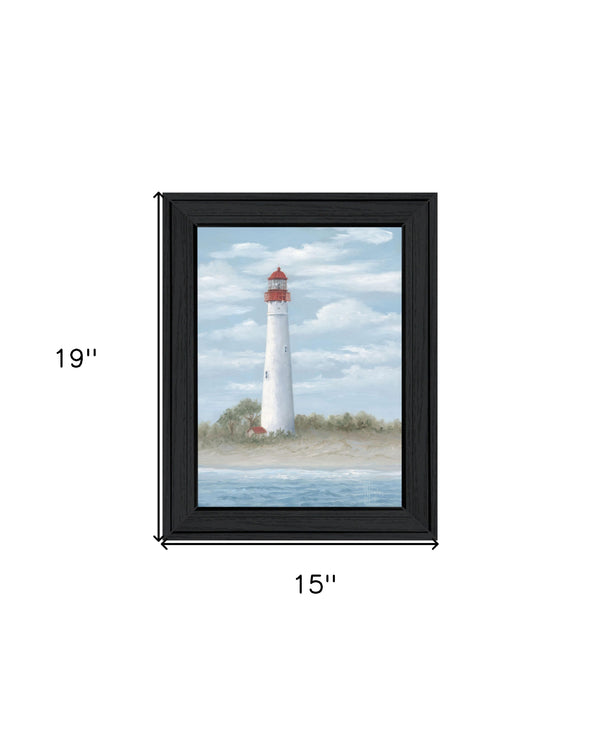 Homeroots Cape May Light Black Framed Print Wall Art - Rustic Farmhouse Decor For Stylish Interior Spaces  Wood 529952