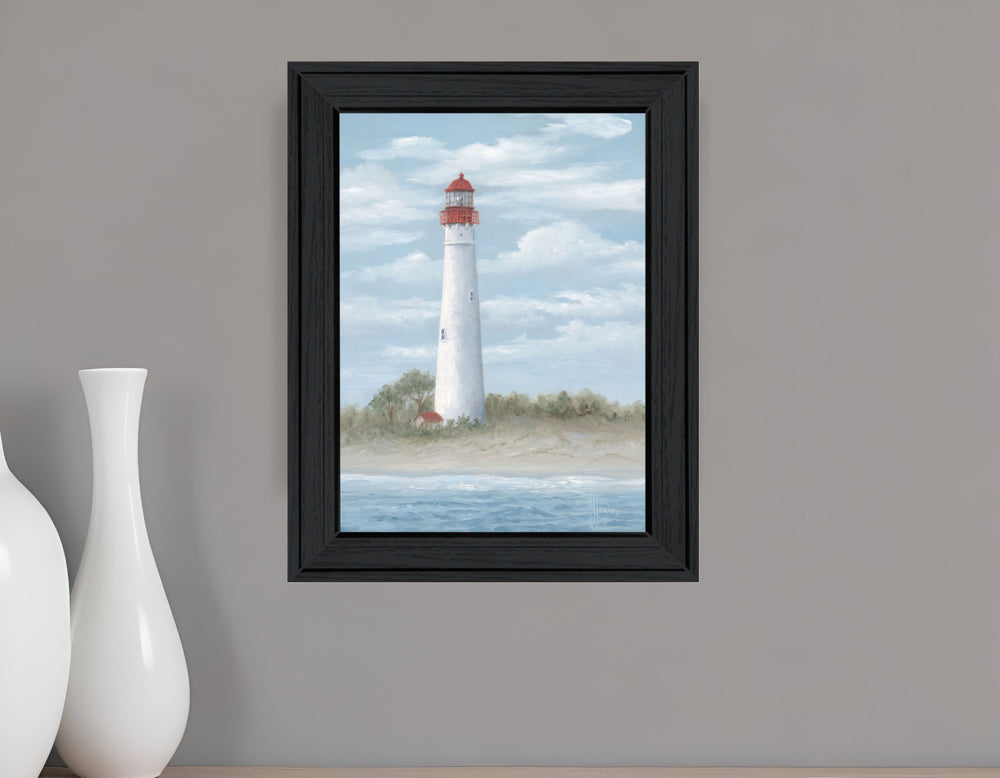Homeroots Cape May Light Black Framed Print Wall Art - Rustic Farmhouse Decor For Stylish Interior Spaces  Wood 529952