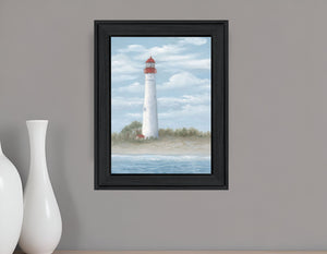 Homeroots Cape May Light Black Framed Print Wall Art - Rustic Farmhouse Decor For Stylish Interior Spaces  Wood 529952