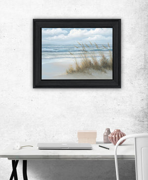 Homeroots Sea Oats Black Framed Print Wall Art – Rustic Farmhouse Decor To Brighten Your Walls With Style  Wood 529956