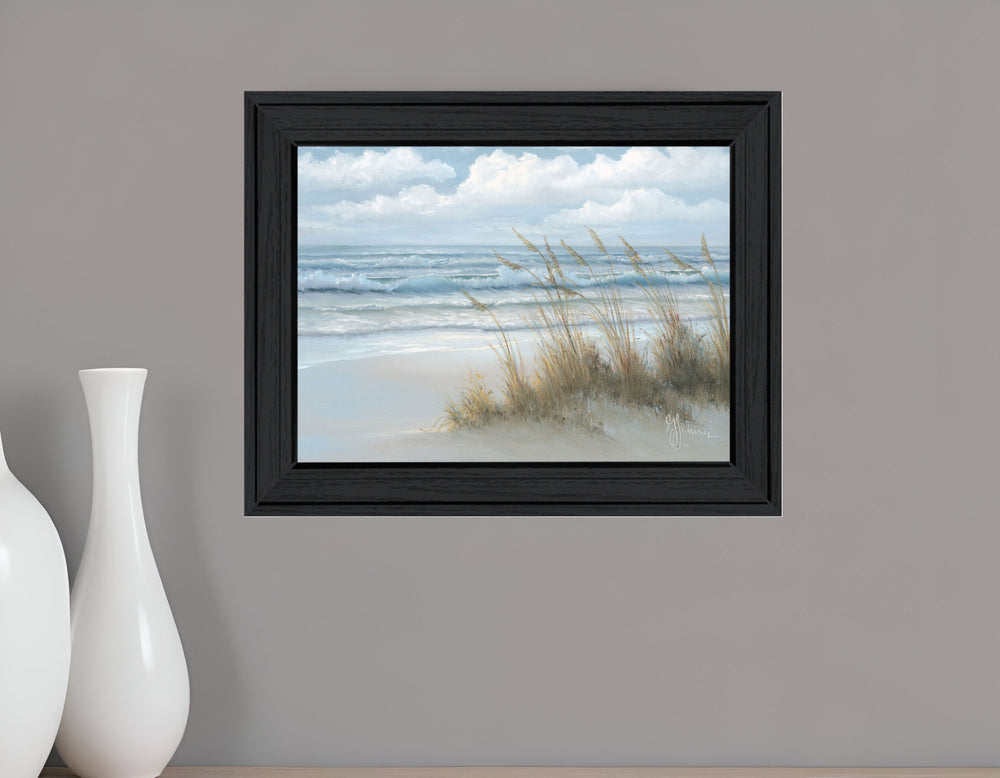 Homeroots Sea Oats Black Framed Print Wall Art – Rustic Farmhouse Decor To Brighten Your Walls With Style  Wood 529956