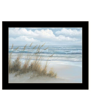 Homeroots Sea Oats Framed Print Wall Art – Stylish Rustic Decor To Elevate Your Home With Modern Charm Black Wood 529957