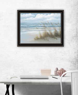 Homeroots Sea Oats Framed Print Wall Art – Stylish Rustic Decor To Elevate Your Home With Modern Charm Black And Gold Wood 529958