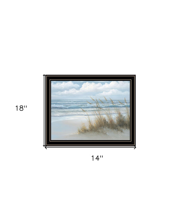 Homeroots Sea Oats Framed Print Wall Art – Stylish Rustic Decor To Elevate Your Home With Modern Charm Black And Gold Wood 529958
