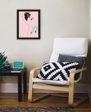 Homeroots Dance Your Heart Out Black Framed Print Wall Art - Trendy Rustic Decor For Modern Farmhouse Style  Wood 529976