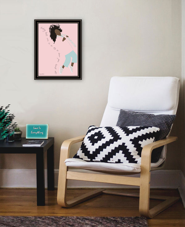 Homeroots Dance Your Heart Out Black Framed Print Wall Art - Trendy Rustic Decor For Modern Farmhouse Style  Wood 529976