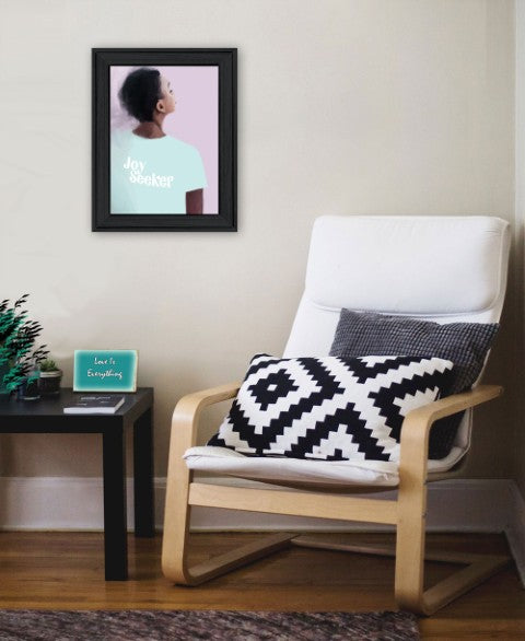 Homeroots Joy Seeker Look For The Good Framed Wall Art – Trendy Rustic Decor To Brighten Your Home Space Charcoal Wood 529978